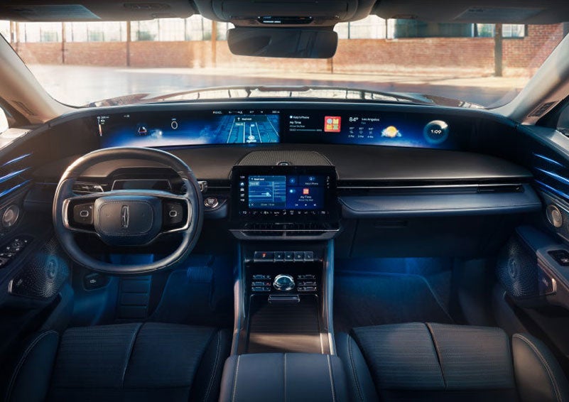 The panoramic display is shown in a 2025 Lincoln Nautilus® SUV. | Capital Lincoln of Wilmington in Wilmington NC