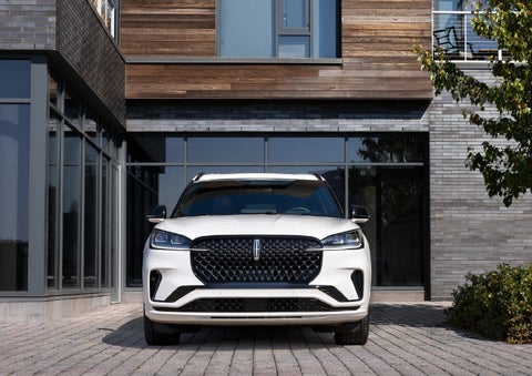The front of a 2026 Lincoln Aviator® SUV is shown. | Capital Lincoln of Wilmington in Wilmington NC