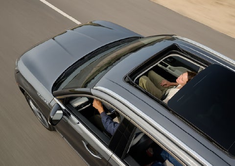 The available panoramic Vista Roof® of a 2027 Lincoln Aviator® SUV is open. | Capital Lincoln of Wilmington in Wilmington NC