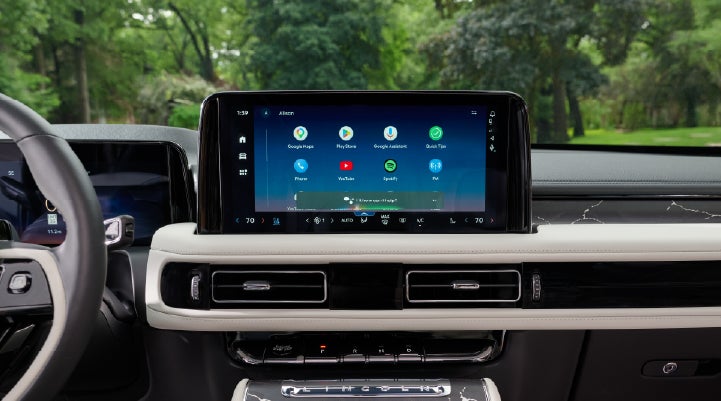 The center touchscreen inside a 2027 Lincoln Aviator® Black Label™ SUV | Capital Lincoln of Wilmington in Wilmington NC
