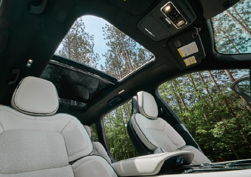 The front seats of a 2027 Lincoln Aviator® Black Label™ SUV | Capital Lincoln of Wilmington in Wilmington NC