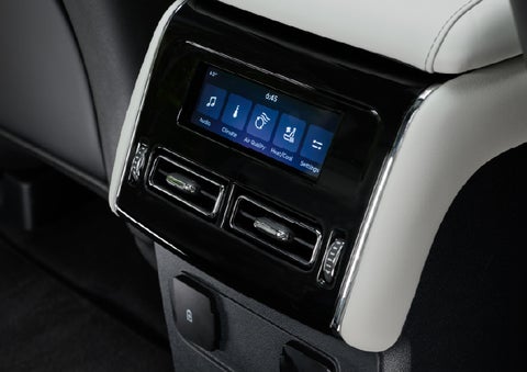 The second row touch screen displays audio and temperature control settings. | Capital Lincoln of Wilmington in Wilmington NC