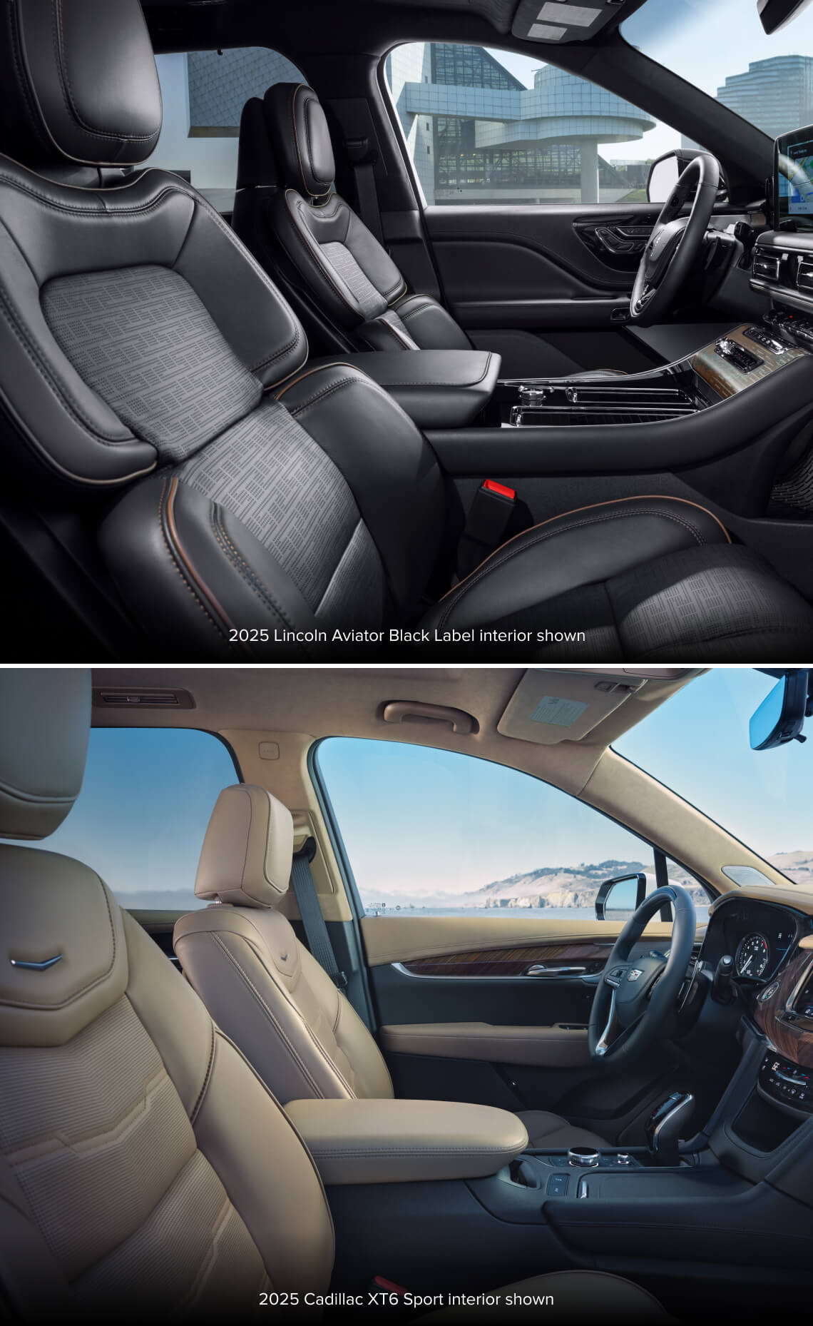 Lincoln Aviator vs. Cadillac XT6 Interior and Features